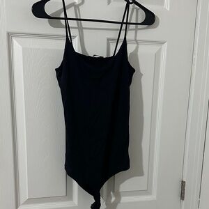 Zara Black Spaghetti Strap Bodysuit
